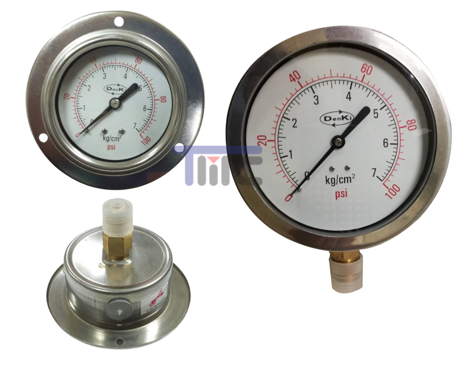  เกจวัดแรงดันแบบไม่มีน้ำมัน (DENKI JAPAN)